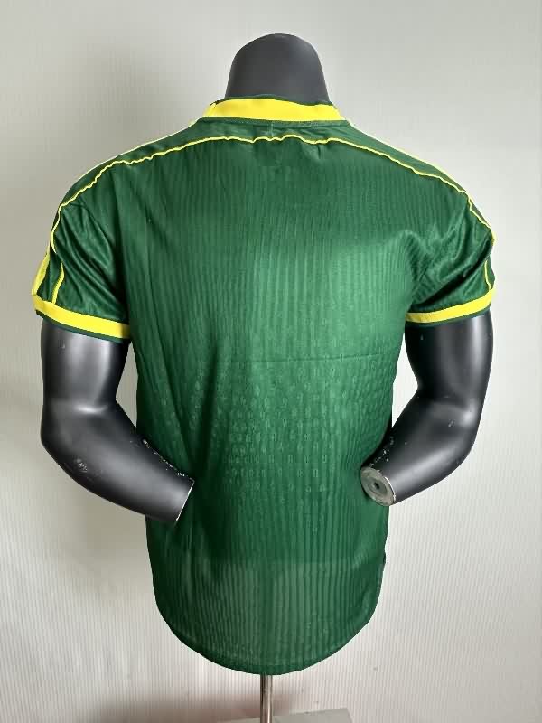 AAA(Thailand) Brazil 1998 Green Retro Soccer Jersey (Player)