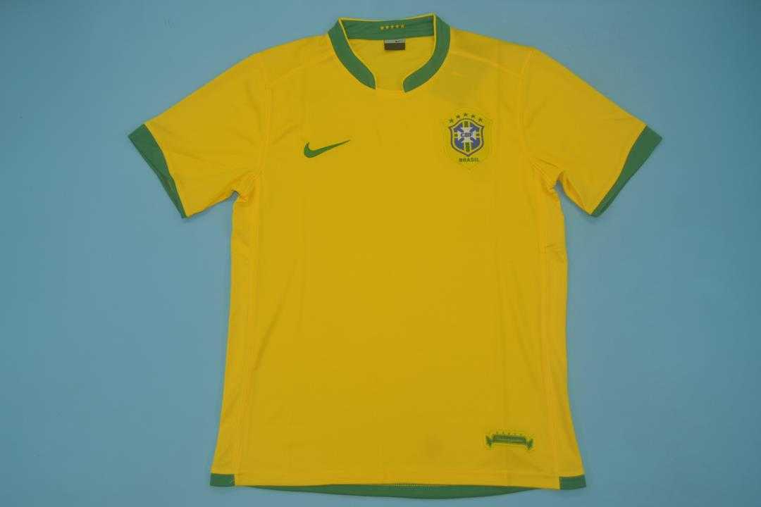 AAA(Thailand) Brazil 2006 Home Retro Soccer Jersey