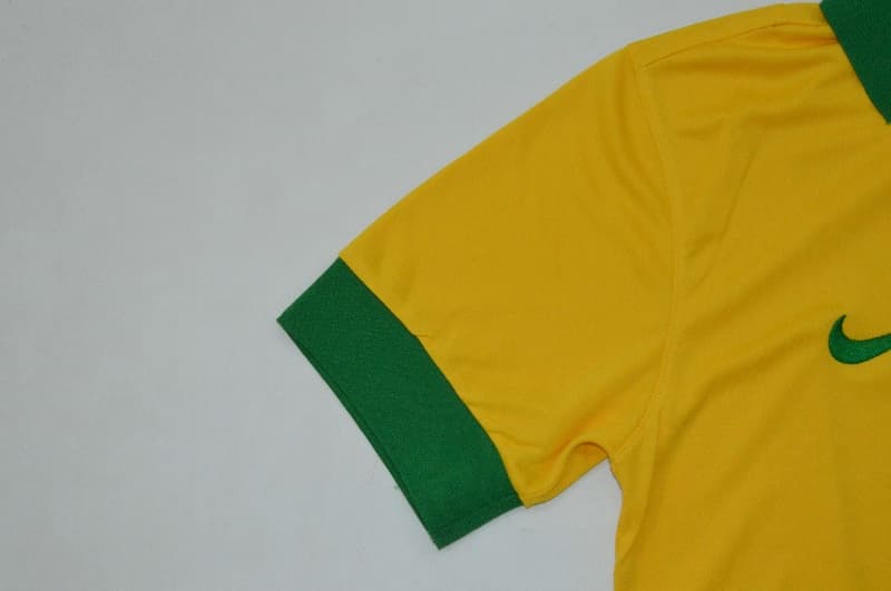 AAA(Thailand) Brazil 2013 Home Retro Soccer Jersey