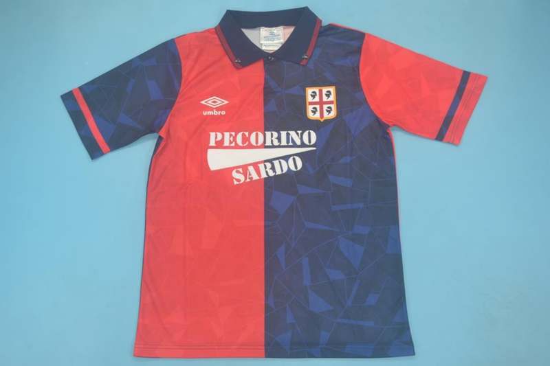 AAA(Thailand) Cagliari 1991/92 Home Retro Soccer Jersey