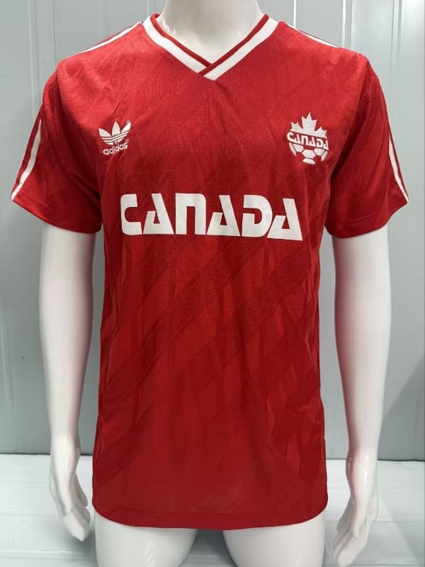AAA(Thailand) Canada 1986 Home Retro Soccer Jersey AAA(Thailand) Canada 1986 Home Retro Soccer Jersey