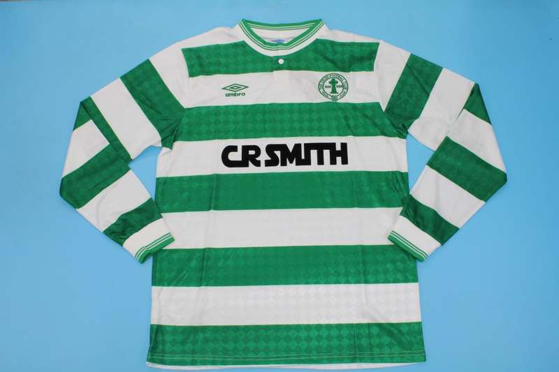 AAA(Thailand) Celtic 1987/89 Home Retro Soccer Jersey (L/S)