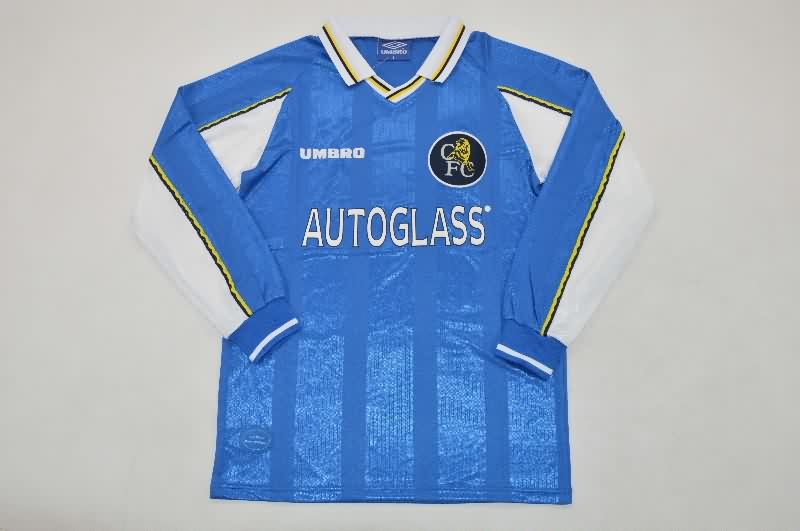 AAA(Thailand) Chelsea 1997/99 Home Long Sleeve Retro Soccer Jersey AAA(Thailand) Chelsea 1997/99 Home Long Sleeve Retro Soccer Jersey