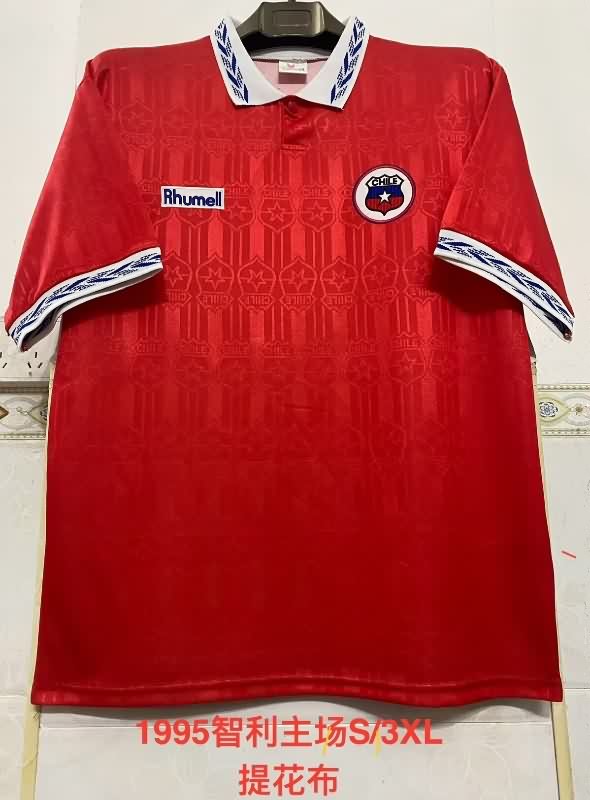AAA(Thailand) Chile 1995 Home Retro Soccer Jersey AAA(Thailand) Chile 1995 Home Retro Soccer Jersey