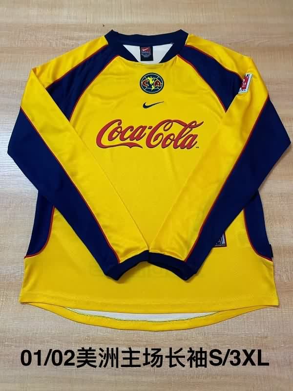 AAA(Thailand) Club America 2001/02 Home Long Sleeve Retro Soccer Jersey AAA(Thailand) Club America 2001/02 Home Long Sleeve Retro Soccer Jersey