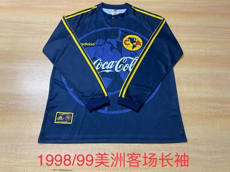 AAA(Thailand) Club America 1998/99 Away Long Sleeve Retro Soccer Jersey