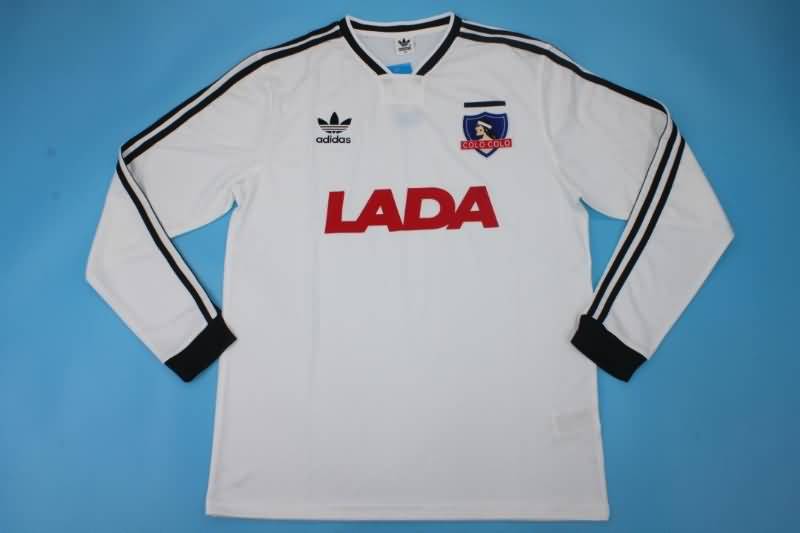 AAA(Thailand) Colo Colo 1992 Home Long Sleeve Retro Soccer Jersey