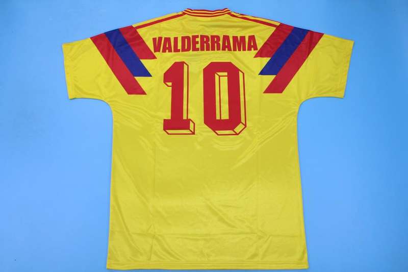 AAA(Thailand) Colombia 1990 Home Retro Soccer Jersey