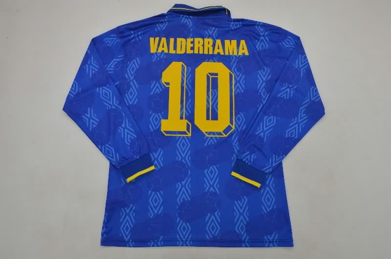 AAA(Thailand) Colombia 1994 Away Long Sleeve Retro Soccer Jersey