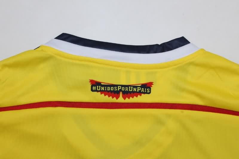 AAA(Thailand) Colombia 2014 Home Retro Soccer Jersey