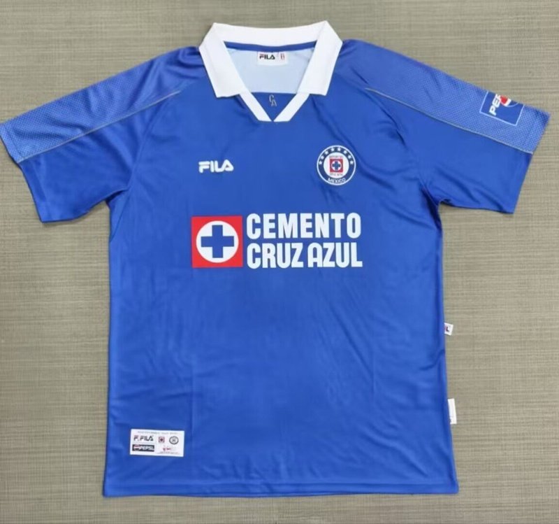 AAA(Thailand) Cruz Azul 2000/02 Home Retro Soccer Jersey AAA(Thailand) Cruz Azul 2000/02 Home Retro Soccer Jersey