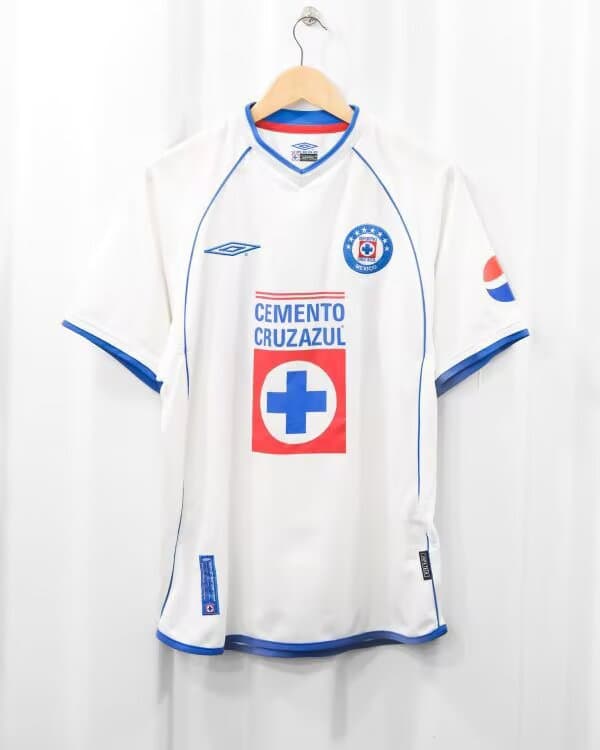 AAA(Thailand) Cruz Azul 2001/03 Away Retro Soccer Jersey AAA(Thailand) Cruz Azul 2001/03 Away Retro Soccer Jersey
