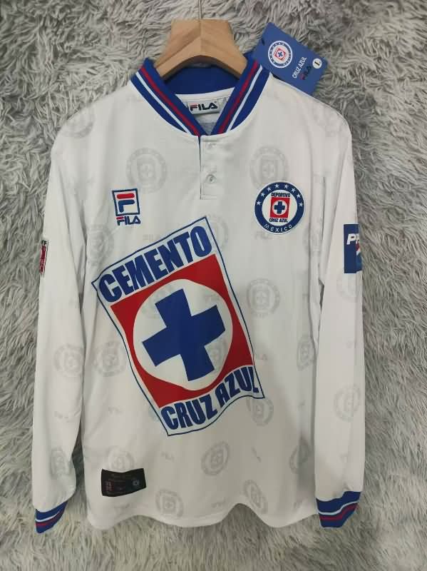 AAA(Thailand) Cruz Azul 1997/98 Away Retro Long Sleeve Soccer Jersey AAA(Thailand) Cruz Azul 1997/98 Away Retro Long Sleeve Soccer Jersey