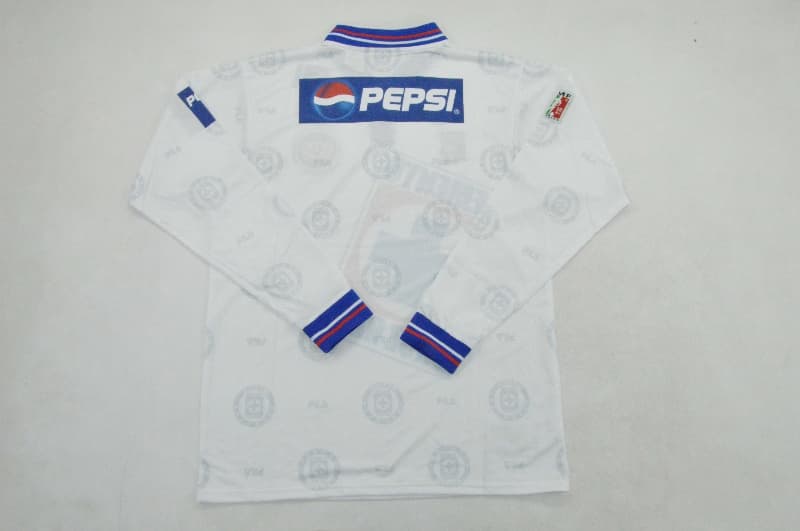 AAA(Thailand) Cruz Azul 1997/98 Away Retro Long Sleeve Soccer Jersey