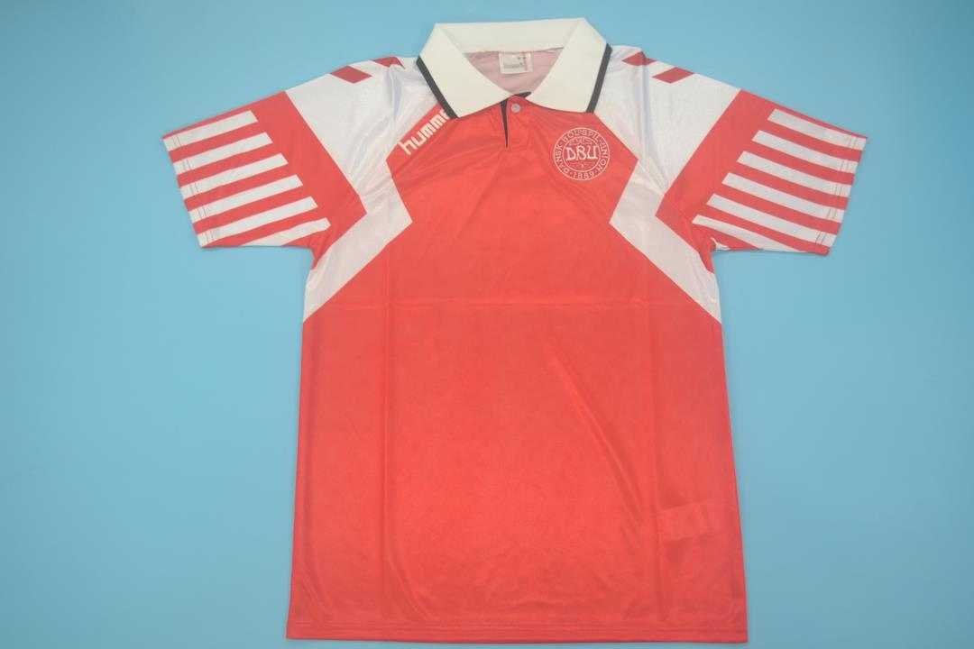 AAA(Thailand) Denmark 1992 Home Retro Soccer Jersey
