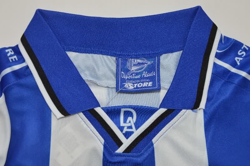 AAA(Thailand) Deportivo Alaves 1998/99 Home Retro Long Sleeve Soccer Jersey