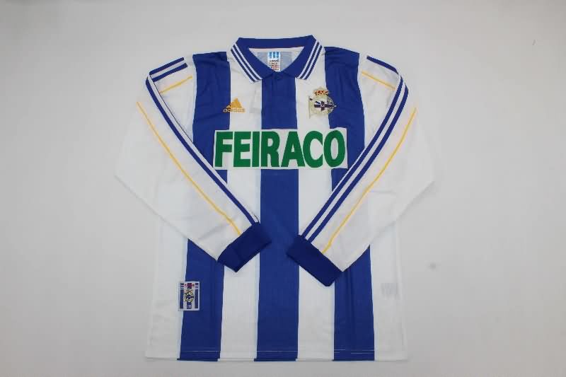 AAA(Thailand) Deportivo La Coruna 1999/00 Home Long Sleeve Retro Soccer Jersey AAA(Thailand) Deportivo La Coruna 1999/00 Home Long Sleeve Retro Soccer Jersey