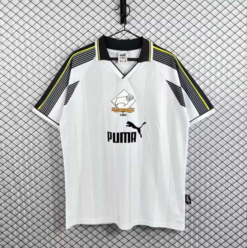 AAA(Thailand) Derby County 1995/97 Home Retro Soccer Jersey AAA(Thailand) Derby County 1995/97 Home Retro Soccer Jersey