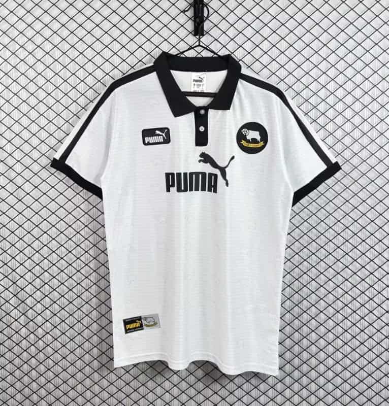 AAA(Thailand) Derby County 1997/99 Home Retro Soccer Jersey