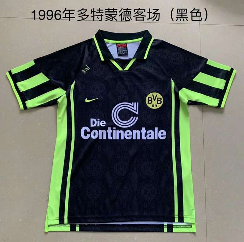 AAA(Thailand) Dortmund 1996/97 Away Retro Soccer Jersey