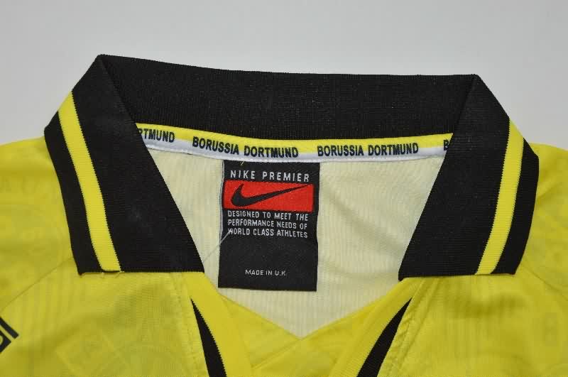AAA(Thailand) Dortmund 1996/97 Home Retro Long Sleeve Soccer Jersey