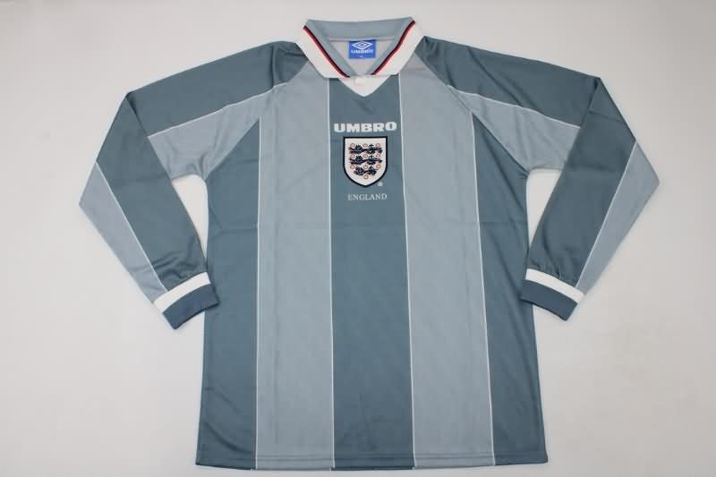 AAA(Thailand) England 1996 Away Long Sleeve Retro Soccer Jersey