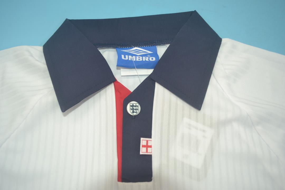 AAA(Thailand) England 1998 Home Retro Soccer Jersey