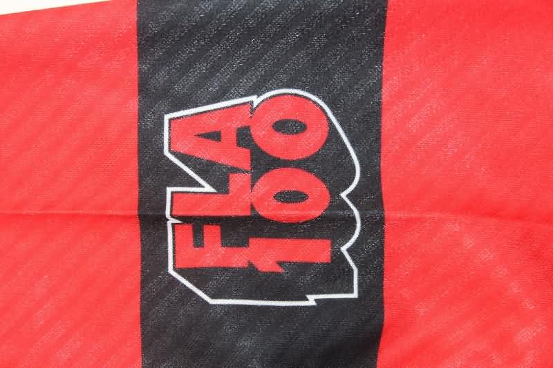 AAA(Thailand) Flamengo 1992/93 Home Retro Long Sleeve Soccer Jersey