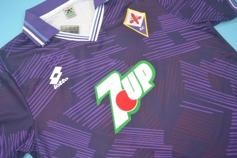 AAA(Thailand) Fiorentina 1992/93 Home Retro Soccer Jersey