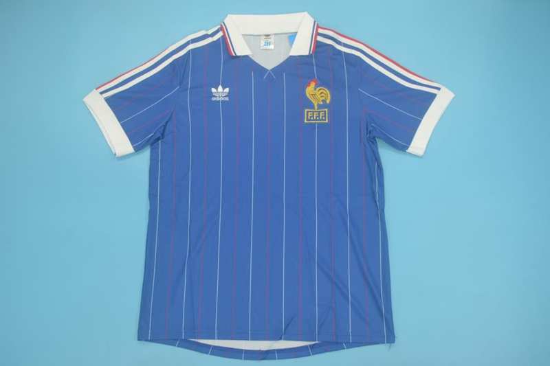 AAA(Thailand) France 1982 Home Retro Soccer Jersey