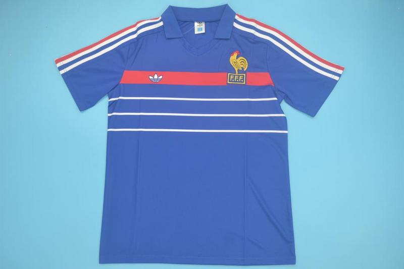 AAA(Thailand) France 1984 Home Retro Soccer Jersey