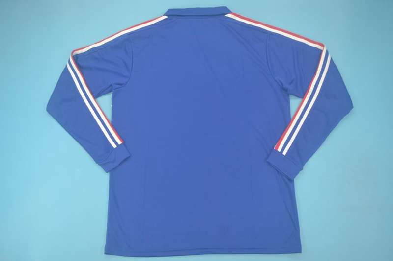 AAA(Thailand) France 1984 Home Retro Soccer Jersey(L/S)