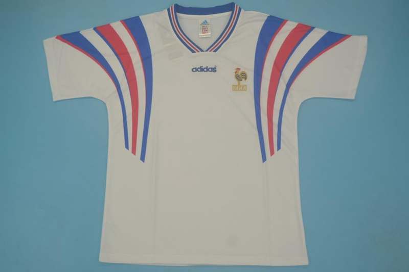 AAA(Thailand) France 1996 Away Retro Soccer Jersey