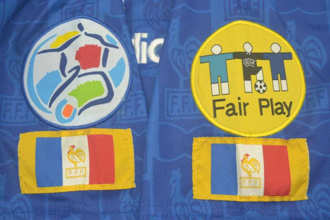 AAA(Thailand) France 1996 Home Retro Soccer Jersey