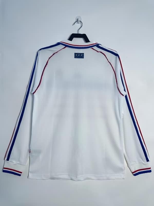 AAA(Thailand) France 1998 Away Long Sleeve Retro Soccer Jersey