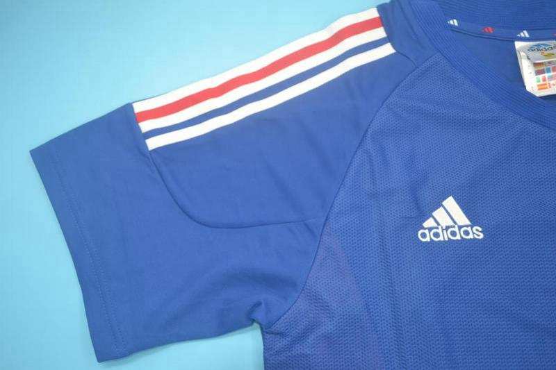 AAA(Thailand) France 2002 Home Retro Soccer Jersey