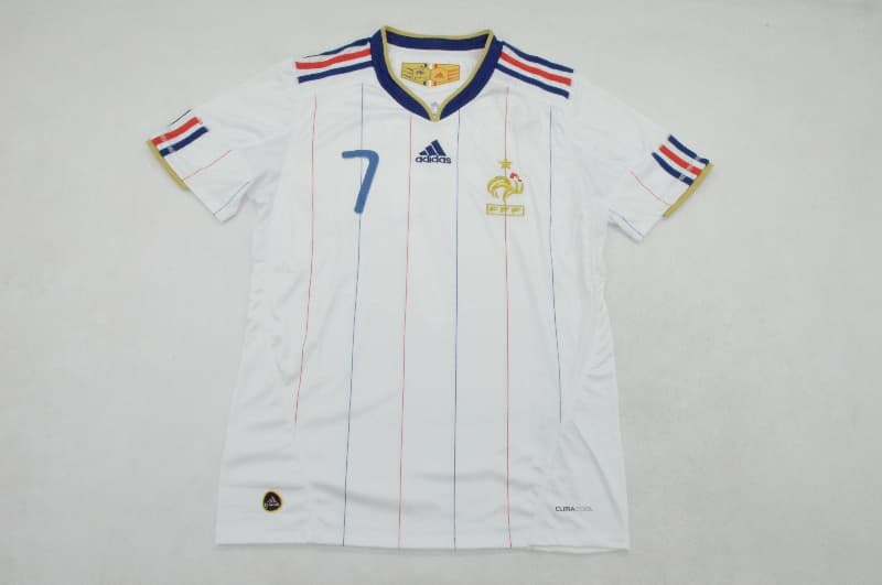 AAA(Thailand) France 2010 Away Retro Soccer Jersey
