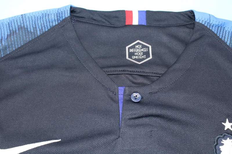 AAA(Thailand) France 2018 Home Retro Soccer Jersey (2 Star)