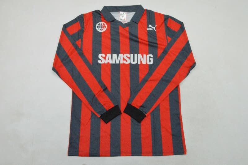 AAA(Thailand) Frankfurt 1991/92 Home Retro Long Sleeve Soccer Jersey AAA(Thailand) Frankfurt 1991/92 Home Retro Long Sleeve Soccer Jersey