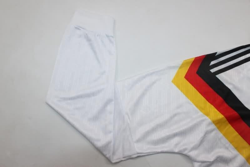 AAA(Thailand) Germany 1990 EURO Home Long Sleeve Retro Soccer Jersey