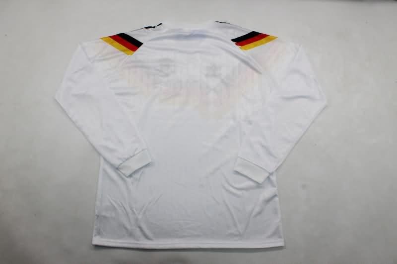 AAA(Thailand) Germany 1990 EURO Home Long Sleeve Retro Soccer Jersey