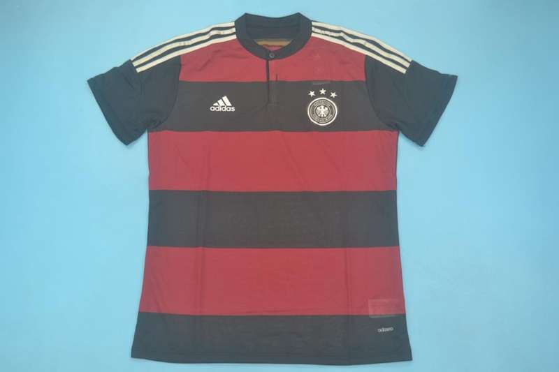 AAA(Thailand) Germany 2014 Away Retro Soccer Jersey(Player)