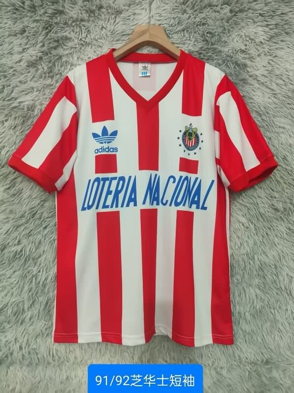 AAA(Thailand) Guadalajara 1991/92 Home Retro Soccer Jersey AAA(Thailand) Guadalajara 1991/92 Home Retro Soccer Jersey