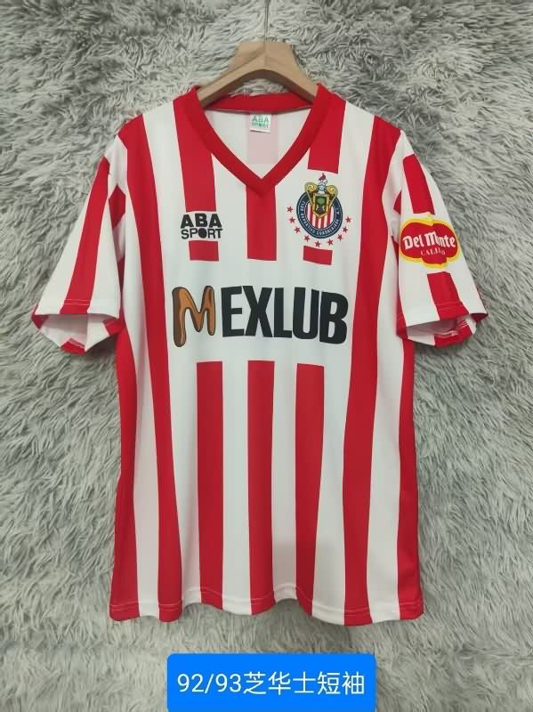 AAA(Thailand) Guadalajara 1992/93 Home Retro Soccer Jersey AAA(Thailand) Guadalajara 1992/93 Home Retro Soccer Jersey