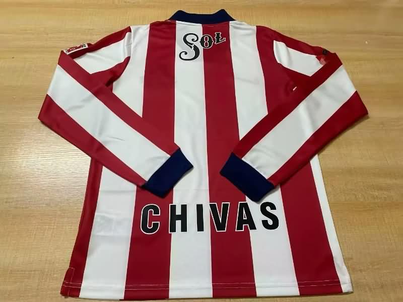 AAA(Thailand) Guadalajara 1996/97 Home Long Sleeve Retro Soccer Jersey