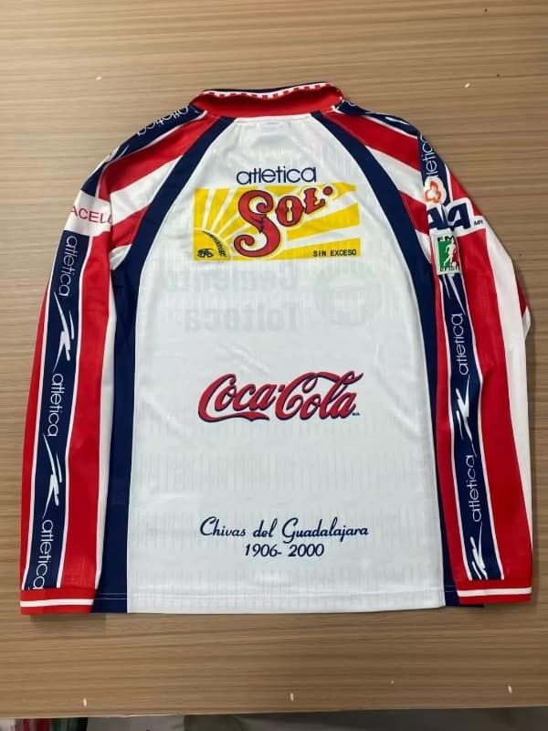 AAA(Thailand) Guadalajara 1999/00 Away Retro Long Sleeve Soccer Jersey