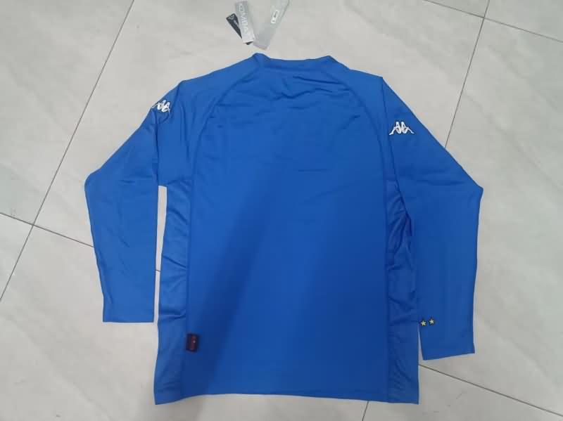 AAA(Thailand) Italy 2002 Home Long Sleeve Retro Soccer Jersey