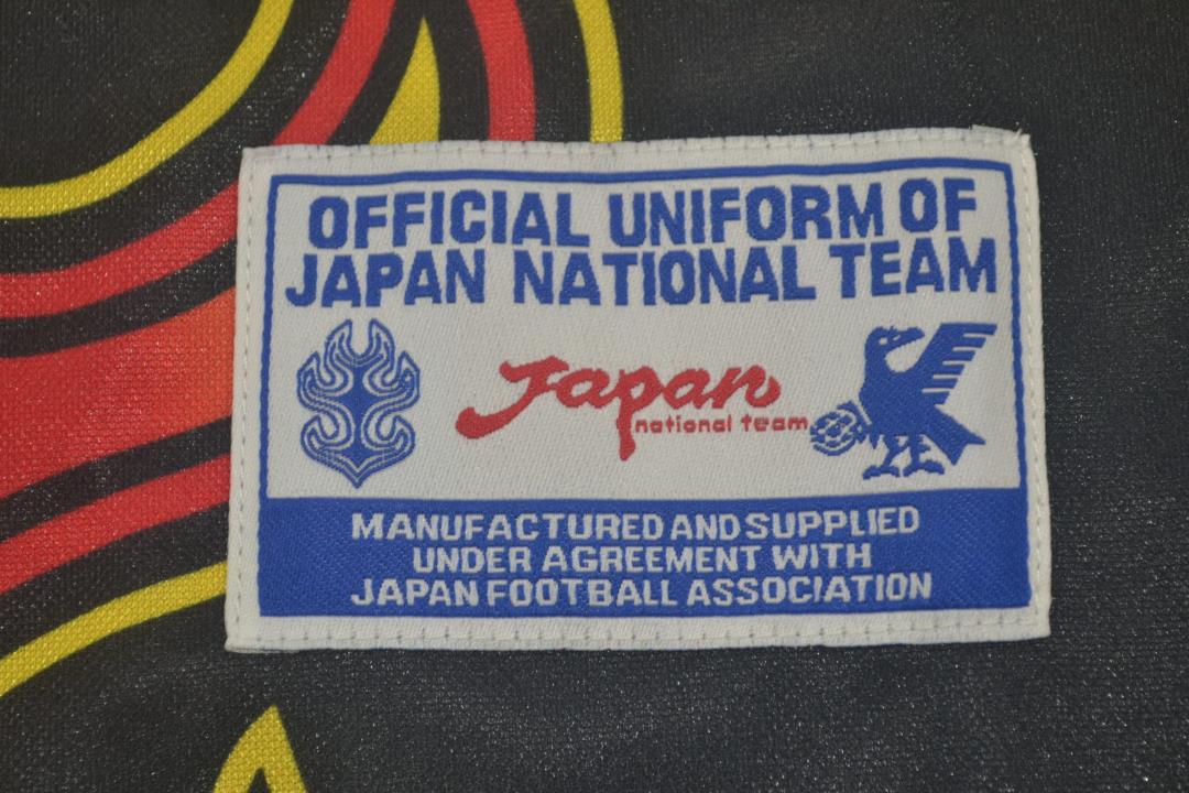 AAA(Thailand) Japan 1998 Goalkeeper Black Retro Soccer Jersey(L/S)