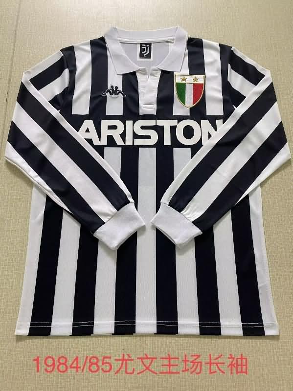 AAA(Thailand) Juventus 1984/85 Home Long Sleeve Retro Soccer Jersey