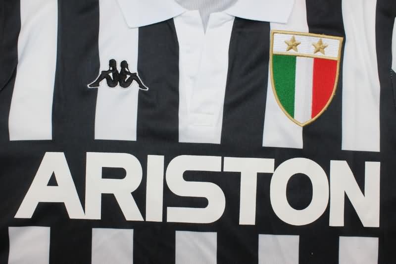 AAA(Thailand) Juventus 1984/85 Home Long Sleeve Retro Soccer Jersey